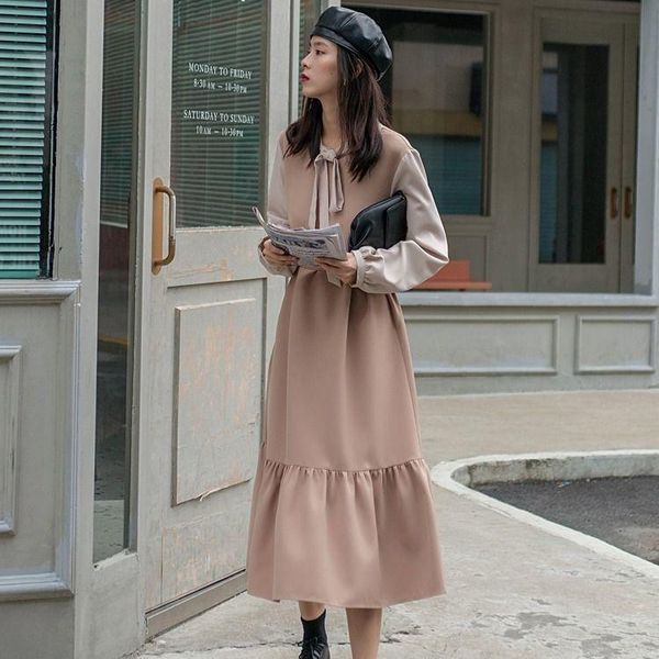 casual dresses 2021 spring long sleeve preppy style dress women elegant a-line all-match sweet kawaii students vintage chic j310, Black;gray
casual dresses 2021 spring long sleeve preppy style dress women elegant a-line all-match sweet kawaii students vintage chic j310, Black;gray