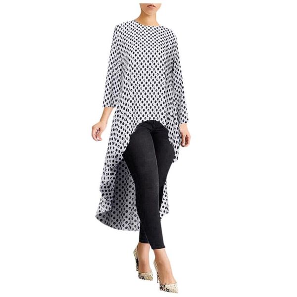women's blouses & shirts asymmetrical tunic blouse spring chemise 2021 pleated long sleeve shirt female swallowtail blusas oversized #, White
women's blouses & shirts asymmetrical tunic blouse spring chemise 2021 pleated long sleeve shirt female swallowtail blusas oversized #, White