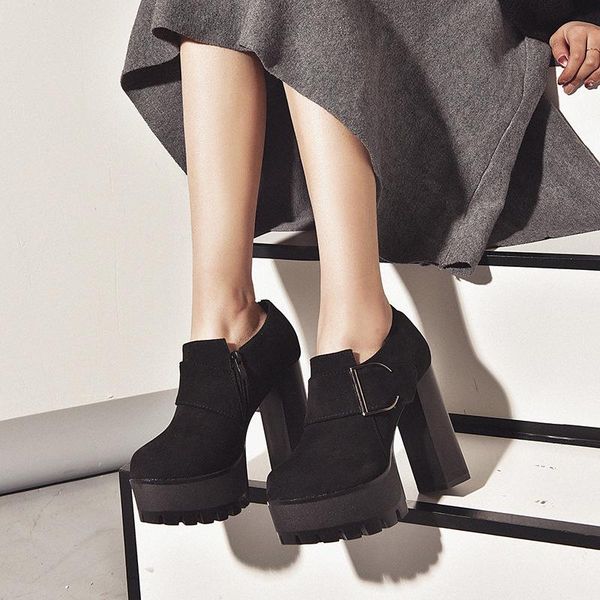 boots super high heels women's heel 12cm thick bottom waterproof platform side zipper black square button round head summer
boots super high heels women's heel 12cm thick bottom waterproof platform side zipper black square button round head summer