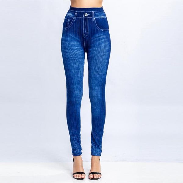 women's jeans high stretchy imitation leggings printed super elastic women waist bulift skinny cropped pants streetwear, Blue
women's jeans high stretchy imitation leggings printed super elastic women waist bulift skinny cropped pants streetwear, Blue