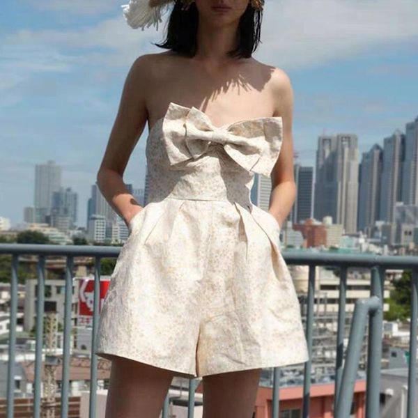 women's jumpsuits & rompers women spring / summer 2021 jumpsuit bow decoration strapless loose, Black;white
women's jumpsuits & rompers women spring / summer 2021 jumpsuit bow decoration strapless loose, Black;white