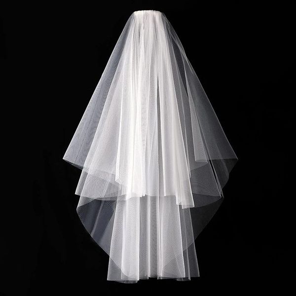 bridal veils white ivory elegant 2 layer with comb soft net wedding veil accessories veu de noiva wed voile mariage, Black
bridal veils white ivory elegant 2 layer with comb soft net wedding veil accessories veu de noiva wed voile mariage, Black