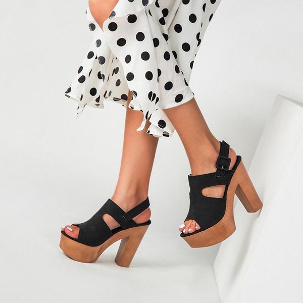 sandals daigelo est summer women's fashion heels shoes thick-soled high heel lady fish mouth women show, Black
sandals daigelo est summer women's fashion heels shoes thick-soled high heel lady fish mouth women show, Black