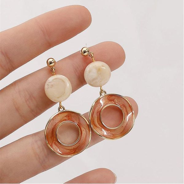 dangle & chandelier aomu korean retro colourful enamel stitching circle earrings contrasting translucent geometric drop for women, Silver
dangle & chandelier aomu korean retro colourful enamel stitching circle earrings contrasting translucent geometric drop for women, Silver