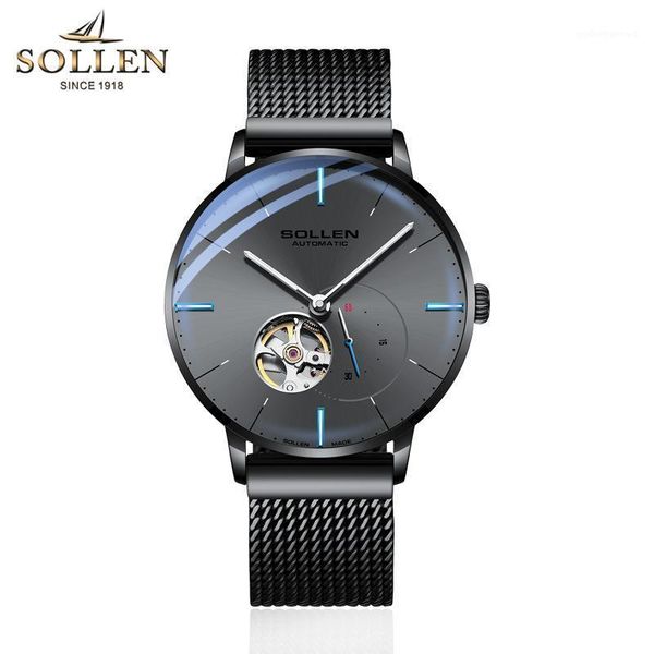 stainless steel watch mesh belt auto mechanical men original tourbillon hollow movement wristwatches, Slivery;brown
stainless steel watch mesh belt auto mechanical men original tourbillon hollow movement wristwatches, Slivery;brown