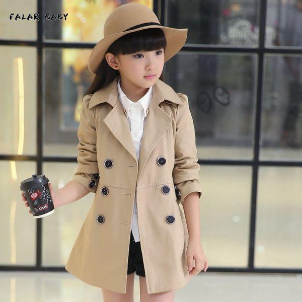 girl children's clothing jacket girls fashion long coats the girl's pure colour trench coat simple, generous jackets, Blue;gray
girl children's clothing jacket girls fashion long coats the girl's pure colour trench coat simple, generous jackets, Blue;gray