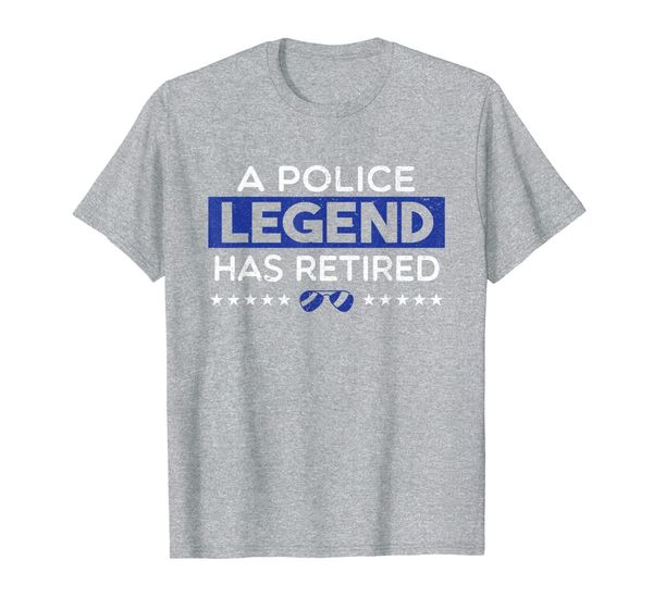 a police legend has retired shirt | sheriff retirement gift, White;black