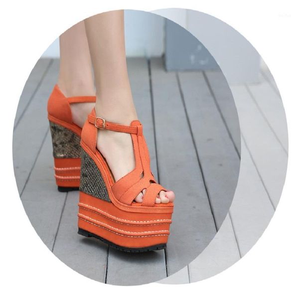 xia xinpin ultra high heel slope with waterproof platform 16cm fish mouth national wind thick bottom fiber female sandals1, Black
xia xinpin ultra high heel slope with waterproof platform 16cm fish mouth national wind thick bottom fiber female sandals1, Black