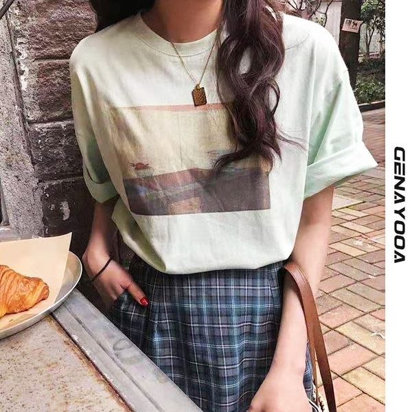 genayooa print t clothes o-neck summer short sleeve tee shirt femme korean style women t-shirt vintage harajuku 210417, White
genayooa print t clothes o-neck summer short sleeve tee shirt femme korean style women t-shirt vintage harajuku 210417, White