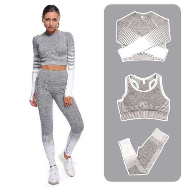 yoga outfit 2/3pcs women set seamless sportswear workout running clothes fitness long sleeve crop high waist leggings gym suits
yoga outfit 2/3pcs women set seamless sportswear workout running clothes fitness long sleeve crop high waist leggings gym suits