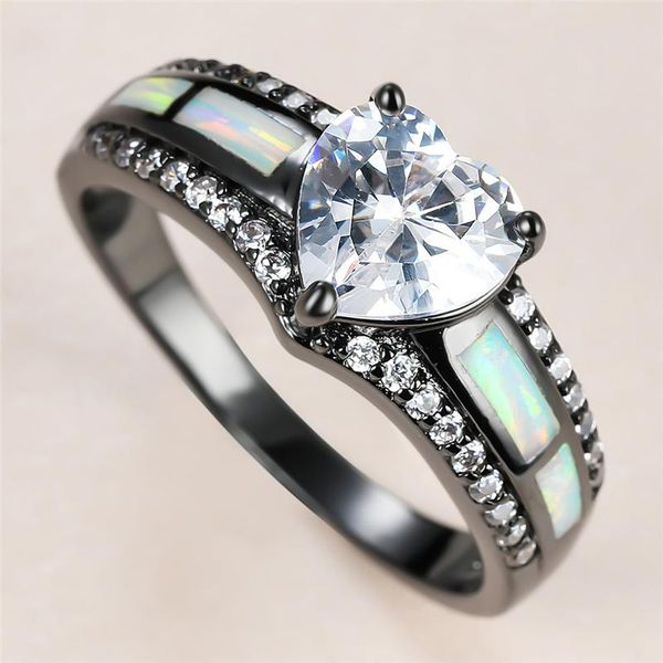 cute female love heart crystal ring charm black gold big wedding rings for women luxury white opal stone engagement, Slivery;golden
cute female love heart crystal ring charm black gold big wedding rings for women luxury white opal stone engagement, Slivery;golden