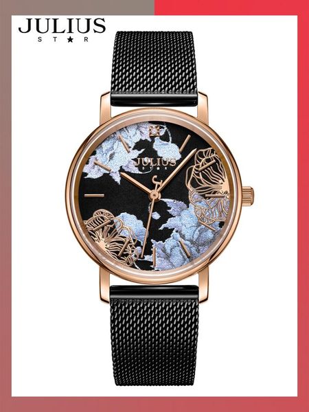 wristwatches julius women's watch sapphire luxury real diamond hours stainless steel bracelet flower japan quartz girl's birthday, Slivery;brown
wristwatches julius women's watch sapphire luxury real diamond hours stainless steel bracelet flower japan quartz girl's birthday, Slivery;brown