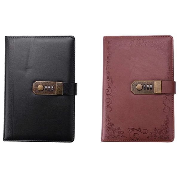 -2x brown / black diary with lock notebook a5 vintage lockable paper pu leather note book notepads, Purple;pink
-2x brown / black diary with lock notebook a5 vintage lockable paper pu leather note book notepads, Purple;pink