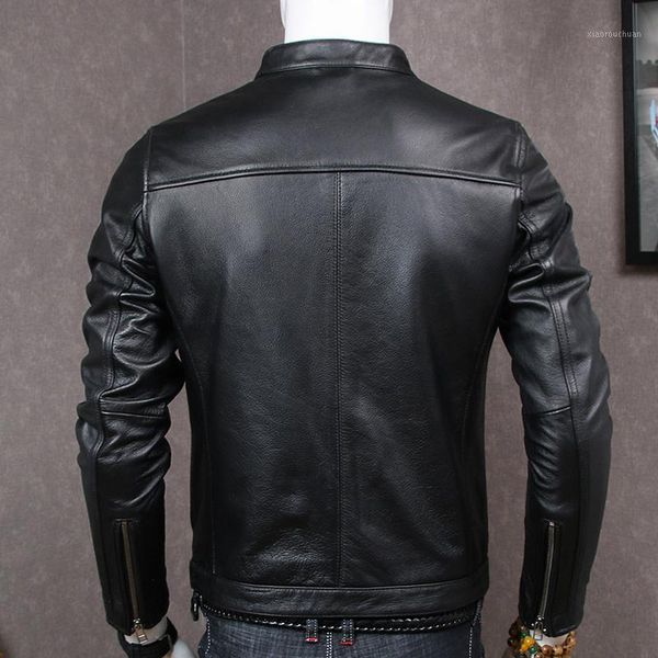 men's leather & faux 2021 genuine jacket sheepskin coat for men plus size real cow jackets chaqueta cuero hombre mt621 kj2223, Black
men's leather & faux 2021 genuine jacket sheepskin coat for men plus size real cow jackets chaqueta cuero hombre mt621 kj2223, Black