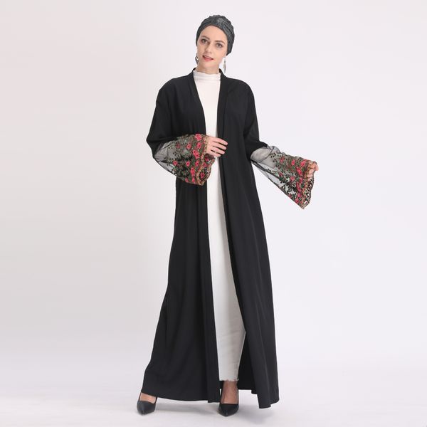 islamic outwear clothes muslim abaya dress women trumpet sleeve embroidery floral long robe turkey dubai arab maxi hijab dresses, Red
islamic outwear clothes muslim abaya dress women trumpet sleeve embroidery floral long robe turkey dubai arab maxi hijab dresses, Red