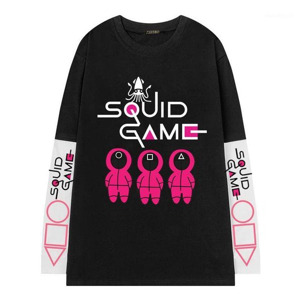 men's t-shirts korean tv squid game t shirt men kawaii cartoon summer fake two tees harajuku fashion style t-shirt male1, White;black
men's t-shirts korean tv squid game t shirt men kawaii cartoon summer fake two tees harajuku fashion style t-shirt male1, White;black