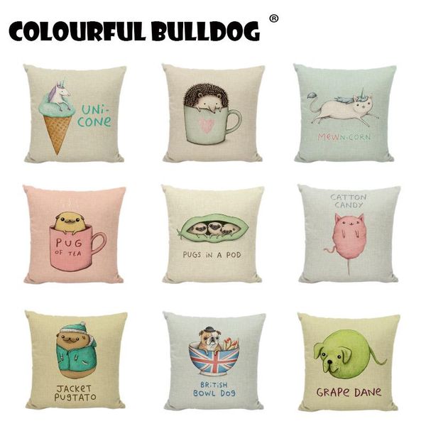 cartoon lovely pug dog bowl and cup print cushion covers sofa chair bed linen home seat decorative pillow cases square shape cushion/decorat
cartoon lovely pug dog bowl and cup print cushion covers sofa chair bed linen home seat decorative pillow cases square shape cushion/decorat