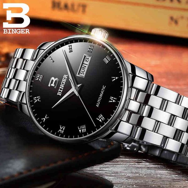 binger mechanical watches men mark luxury automatic business wrist male waterproof reloj hombre, Slivery;brown
binger mechanical watches men mark luxury automatic business wrist male waterproof reloj hombre, Slivery;brown