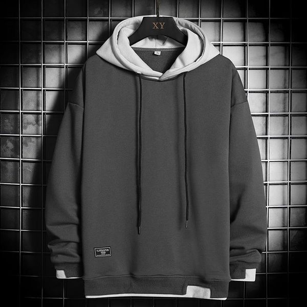 men's hoodies & sweatshirts men sweatshirt spring autumn casual harajuku solid patchwork male fashion hooded pullover clothing, Black
men's hoodies & sweatshirts men sweatshirt spring autumn casual harajuku solid patchwork male fashion hooded pullover clothing, Black