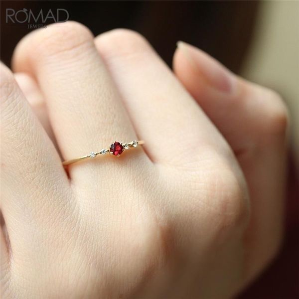 wedding rings romad delicate red cz crystal engagement for women bridal jewelry female dainty thin finger gifts r50, Slivery;golden
wedding rings romad delicate red cz crystal engagement for women bridal jewelry female dainty thin finger gifts r50, Slivery;golden