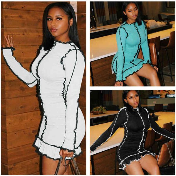 casual dresses europe and america explosive color contrast round neck dress for women autumn winter fashion long sleeve slim fit hip skirt, Black;gray
casual dresses europe and america explosive color contrast round neck dress for women autumn winter fashion long sleeve slim fit hip skirt, Black;gray