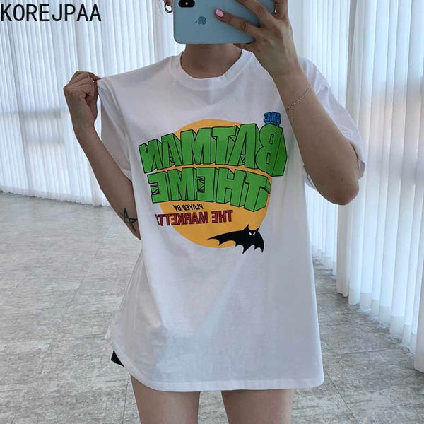 korejpaa girl t-shirt summer korean chic age reduction all-match candy color round neck loose letter printing pullovers 210526, White
korejpaa girl t-shirt summer korean chic age reduction all-match candy color round neck loose letter printing pullovers 210526, White