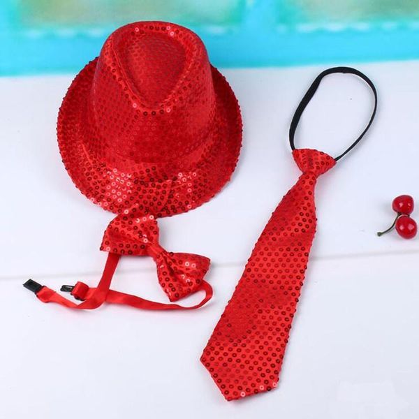 party hats children fedora sequins jazz hat bow tie dance cap decoration birthday christmas holiday carnival props
party hats children fedora sequins jazz hat bow tie dance cap decoration birthday christmas holiday carnival props