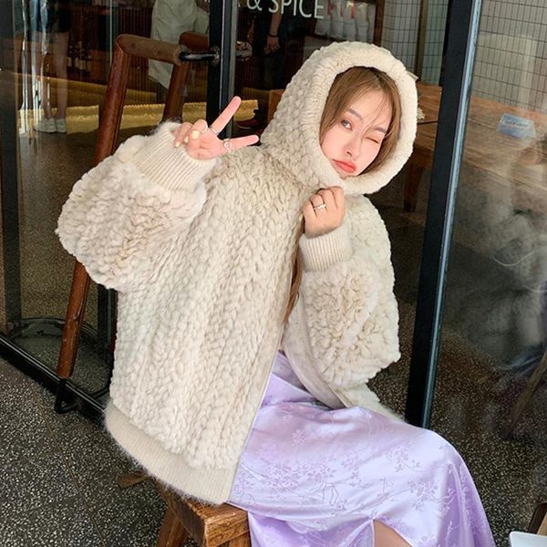 women's fur & faux 2021 real rex coat hood winter luxury thick warm knitted jackets lady streetwear outwear s3535, Black
women's fur & faux 2021 real rex coat hood winter luxury thick warm knitted jackets lady streetwear outwear s3535, Black