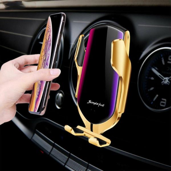 automatic clamping 10w wireless charger car phone holder smart infrared sensor air vent mount mobile stand hold cell mounts & holders
automatic clamping 10w wireless charger car phone holder smart infrared sensor air vent mount mobile stand hold cell mounts & holders