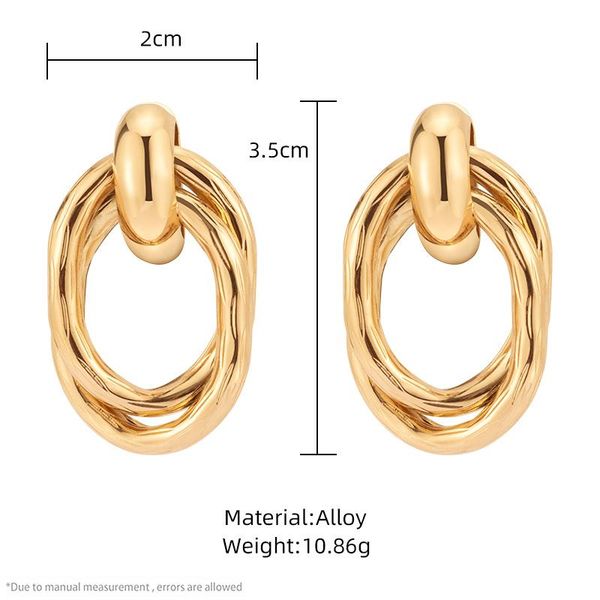hoop & huggie 2021earring for women fashion geometric oval pendant color chain drop earring trend metal ring ear tassel earrings jewelry gif, Golden;silver
hoop & huggie 2021earring for women fashion geometric oval pendant color chain drop earring trend metal ring ear tassel earrings jewelry gif, Golden;silver