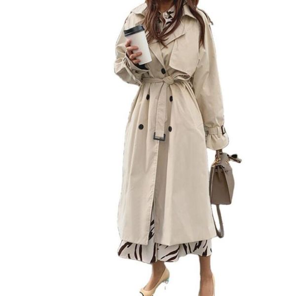 russian style women double breasted long trench coats oversized cotton overcoats loose windbreaker women's, Tan;black
russian style women double breasted long trench coats oversized cotton overcoats loose windbreaker women's, Tan;black