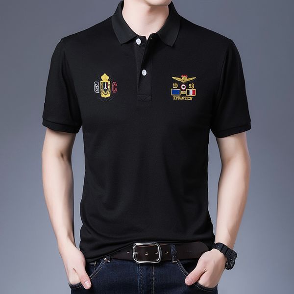 summer new men's casual fashion loose short-sleeved t-shirt trend men's half-sleeved t-shirt embroidery led polo shirt, White;black
summer new men's casual fashion loose short-sleeved t-shirt trend men's half-sleeved t-shirt embroidery led polo shirt, White;black