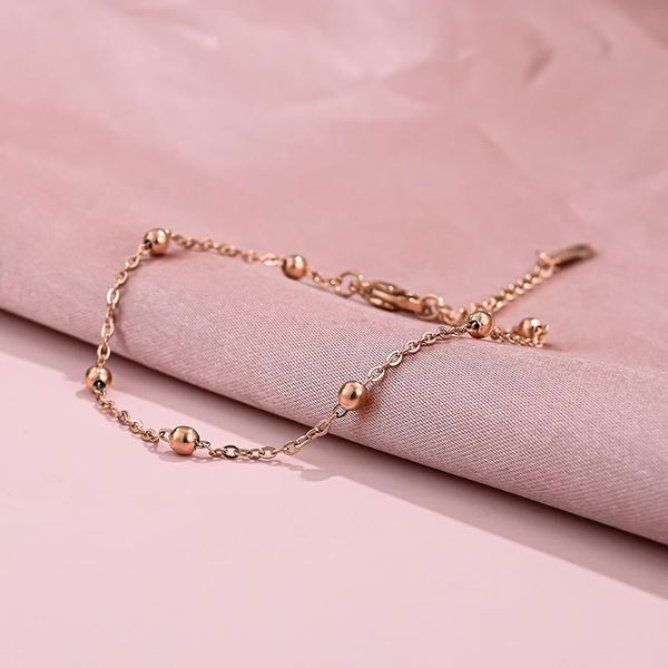 charm bracelets korean fashion simple no fade rose gold lucky beads chain for women stainless steel female hand accessories jewelry, Golden;silver
charm bracelets korean fashion simple no fade rose gold lucky beads chain for women stainless steel female hand accessories jewelry, Golden;silver