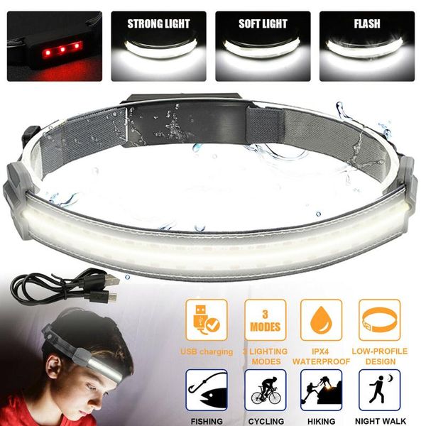 headlamps led cob headlight 3 modes head lamp waterproof with headband rechargeable for camping
headlamps led cob headlight 3 modes head lamp waterproof with headband rechargeable for camping