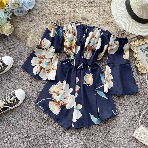 boho floral print womens jumpsuit off shoulder short tie summer casual falre sleeve playsuit beach holiday romper, Black;white
boho floral print womens jumpsuit off shoulder short tie summer casual falre sleeve playsuit beach holiday romper, Black;white