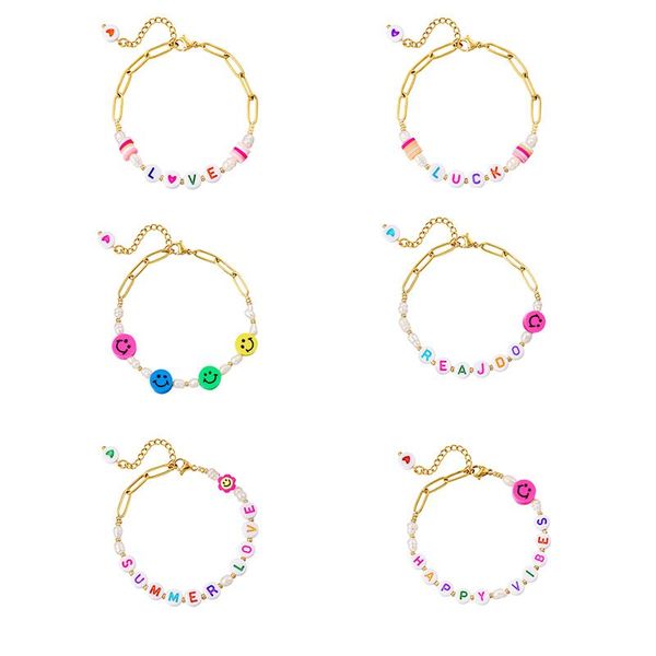charm bracelets 2021 trend copper cute summer bracelet for women colorful love luck letter bohemian chain party birthday gift jewerly, Golden;silver
charm bracelets 2021 trend copper cute summer bracelet for women colorful love luck letter bohemian chain party birthday gift jewerly, Golden;silver