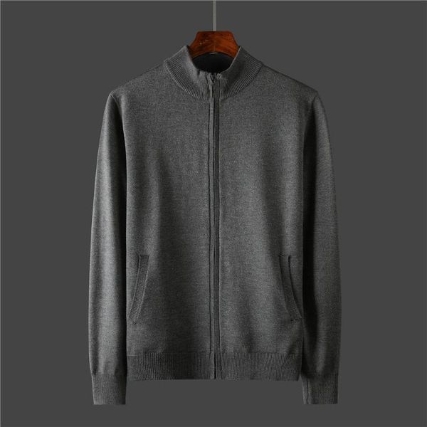 men's sweaters 2021 men autumn winter loose plus size sweater coats long sleeve zipper cardigans male stand collar knit jackets w792, White;black 
men's sweaters 2021 men autumn winter loose plus size sweater coats long sleeve zipper cardigans male stand collar knit jackets w792, White;black
