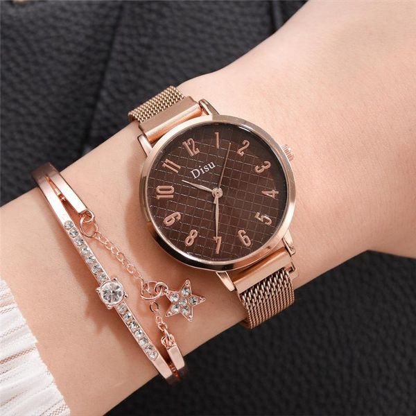 wristwatches simple vintage brown watches women fashion casual female quartz watch stainless steel magnetic buckle clock, Slivery;brown
wristwatches simple vintage brown watches women fashion casual female quartz watch stainless steel magnetic buckle clock, Slivery;brown