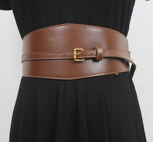 belts women's runway fashion elastic pu leather cummerbunds female dress corsets waistband decoration wide belt r117, Black;brown
belts women's runway fashion elastic pu leather cummerbunds female dress corsets waistband decoration wide belt r117, Black;brown