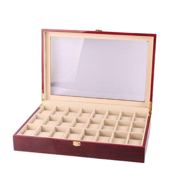 watch boxes & cases luxury large box organizer 24 slots display wooden watches storage pillows case wood gift, Black;blue
watch boxes & cases luxury large box organizer 24 slots display wooden watches storage pillows case wood gift, Black;blue