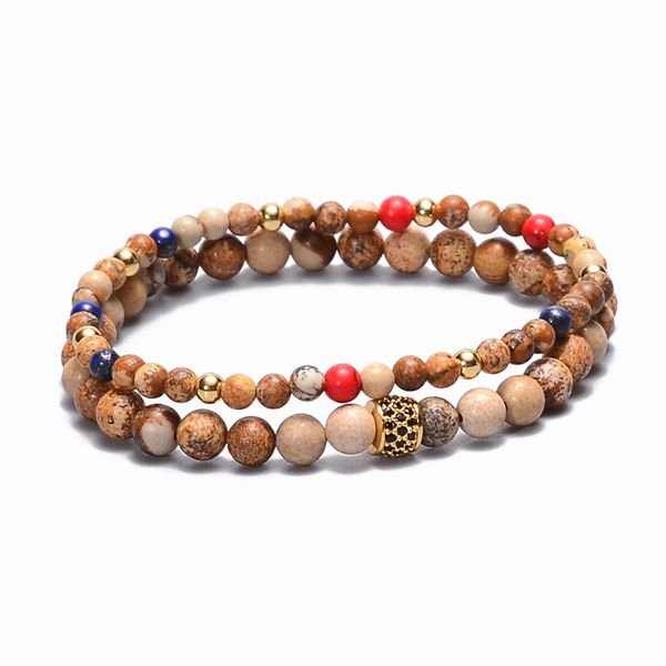 2021 new natural stone charm bracelets with titanium steel gold beads bracelets for women men jewelry pulseira masculinabracelets, Golden;silver
2021 new natural stone charm bracelets with titanium steel gold beads bracelets for women men jewelry pulseira masculinabracelets, Golden;silver