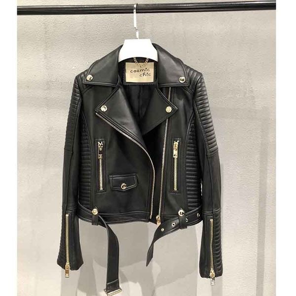70% off outlet online cosmicchic autumn winter zipper motorcycle genuine leather jacket women slim casual ruffle sleeve outwear biker short, Black;brown
70% off outlet online cosmicchic autumn winter zipper motorcycle genuine leather jacket women slim casual ruffle sleeve outwear biker short, Black;brown