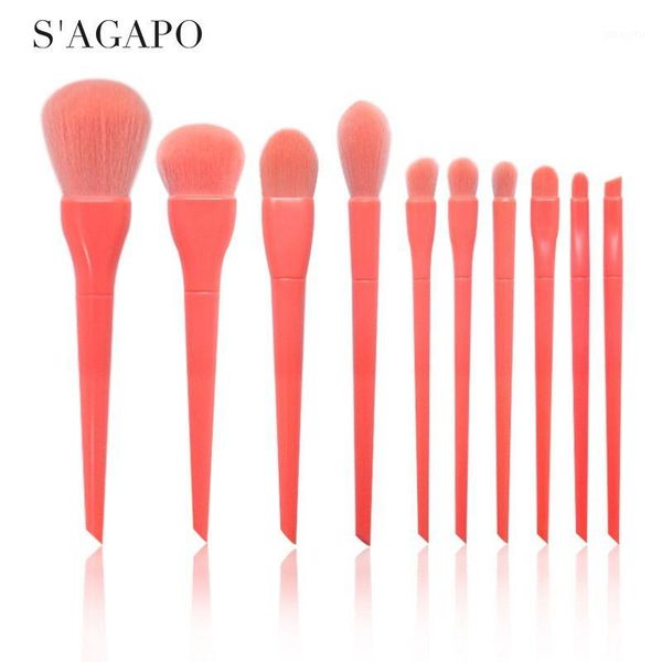 s'agapo 10pcs eye makeup brushes set eyeshadow eyeliner eyebrows fundation powder concealer blush professional face brush1
s'agapo 10pcs eye makeup brushes set eyeshadow eyeliner eyebrows fundation powder concealer blush professional face brush1