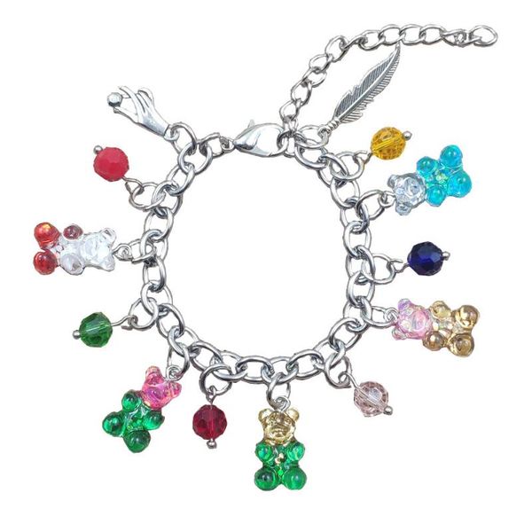 cute korean romantic acrylic cartoon colorful candy bear style resin stainless steel charm chain bracelets women gift cy007-008 link,, Black
cute korean romantic acrylic cartoon colorful candy bear style resin stainless steel charm chain bracelets women gift cy007-008 link,, Black