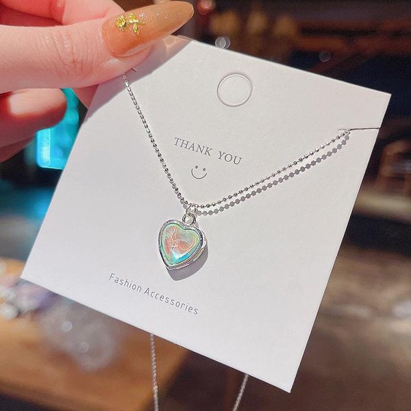 chains christmas halloween mother 's day birthday valentine necklace blue crystal love pendant female clavicle chain, Silver
chains christmas halloween mother 's day birthday valentine necklace blue crystal love pendant female clavicle chain, Silver