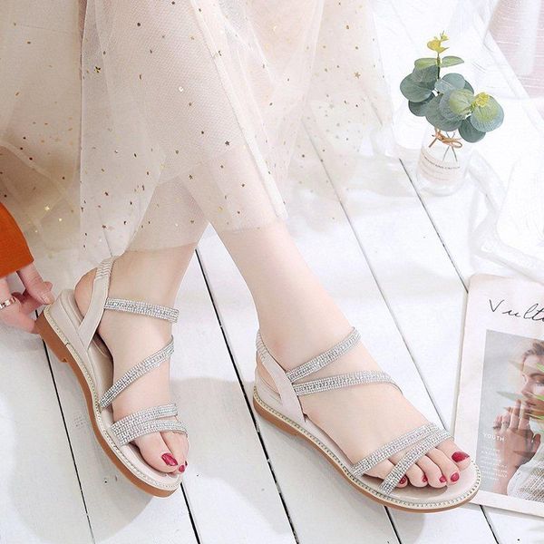 rhinestone slope heel fairy style sandals 2021 summer fashion roman female open-toed flat comfortable, Black
rhinestone slope heel fairy style sandals 2021 summer fashion roman female open-toed flat comfortable, Black