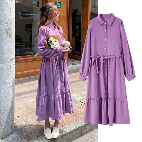 wonder spring long elegant dress turn-down collar button solid vintage korean romantic shirt 210510, Black;gray
wonder spring long elegant dress turn-down collar button solid vintage korean romantic shirt 210510, Black;gray
