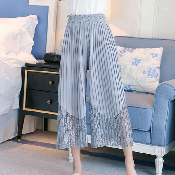 women's pants & capris women sweet pleated lace hollow out stitching wide leg korean version ankle-length loose summer, Black;white
women's pants & capris women sweet pleated lace hollow out stitching wide leg korean version ankle-length loose summer, Black;white