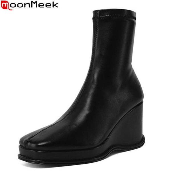 boots moonmeek 2021 fashion ankle autumn winter women wedges platform ladies shoes black brown
boots moonmeek 2021 fashion ankle autumn winter women wedges platform ladies shoes black brown