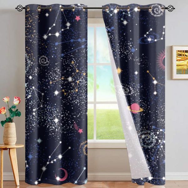 curtain & drapes galaxy style living room bedroom grommets curtains moon and stars blackout for home decor 2 panel/set
curtain & drapes galaxy style living room bedroom grommets curtains moon and stars blackout for home decor 2 panel/set
